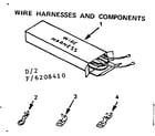 Kenmore 9116208410 wire harnesses and components diagram