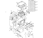 Kenmore 9116217443 body section diagram
