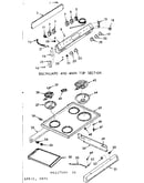 Backguard & main top section