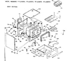 Kenmore 9116258010 body section diagram