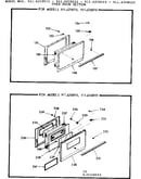 Oven door section