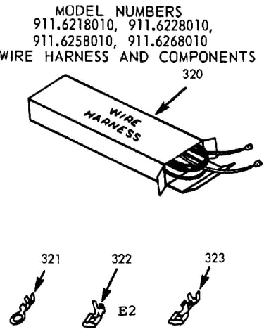 Wire harness and components