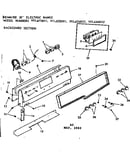 Backguard section