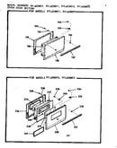 Oven door section