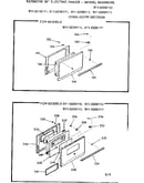 Oven door section