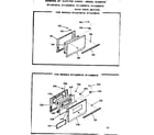Kenmore 9116268210 oven door section diagram