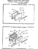 Oven door section