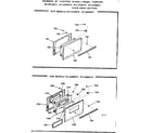 Kenmore 9116268211 oven door section diagram