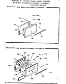Oven door section