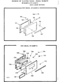 Oven door section