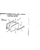 Oven door section