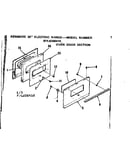 Oven door section
