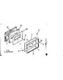 Oven door section