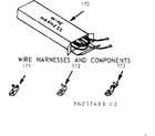 Kenmore 9116257443 wire harnesses & components diagram