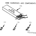 Kenmore 9116367464 wire harnesses and components diagram