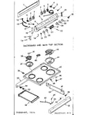 Backguard and main top section