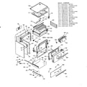 Kenmore 9116267445 body section diagram