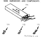 Kenmore 9116357415 wire harnesses and components diagram