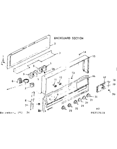 Backguard section