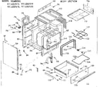 Kenmore 9116257610 body section diagram