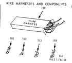 Kenmore 9116267640 wire harnesses and components diagram