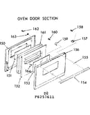 Oven door section
