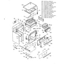 Kenmore 9116387463 body section diagram