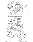 Backguard and main top section
