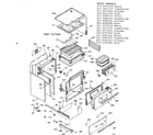Kenmore 9116287445 body section diagram
