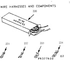 Kenmore 9116377640 wire harnesses and components diagram