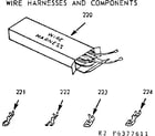 Kenmore 9116377611 wire harnesses & components diagram