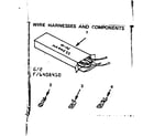 Kenmore 9116408410 wire harnesses and components diagram