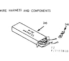 Kenmore 9117127810 wire harness and components diagram