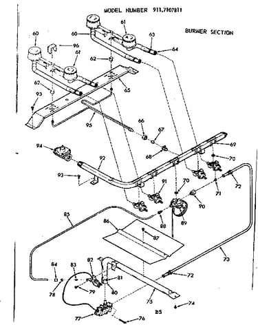 Burner section
