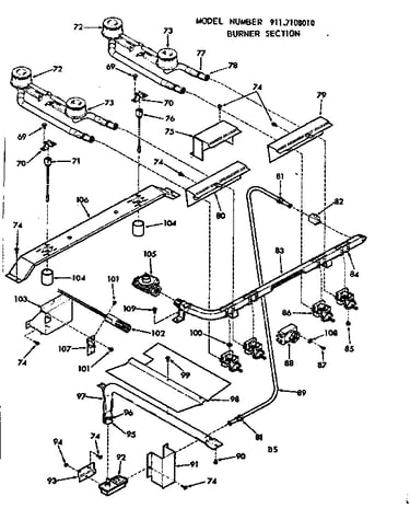 Burner section