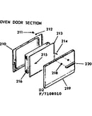 Oven door section