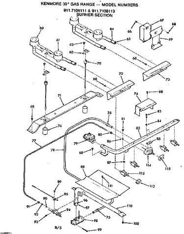 Burner section