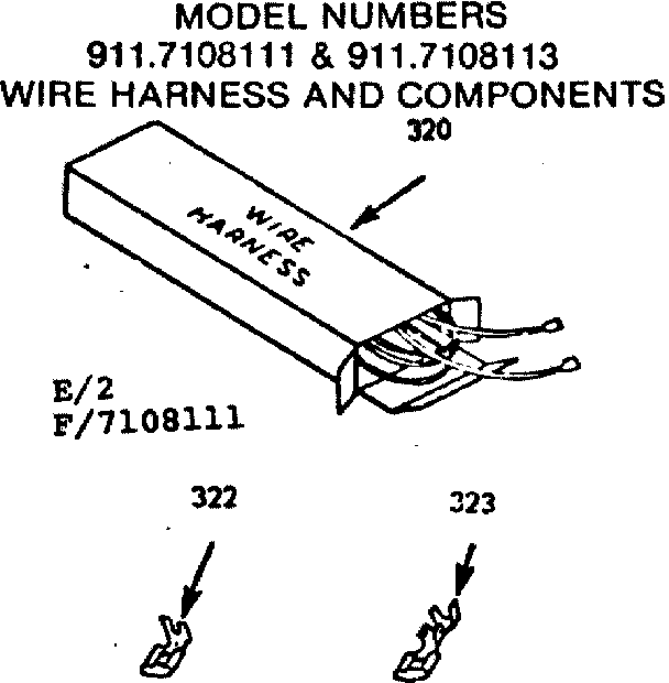 Wire harness and components