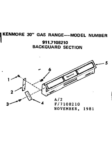 Backguard section
