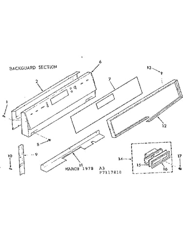 Backguard section
