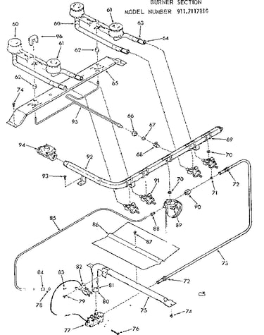 Burner section