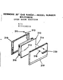 Oven door section