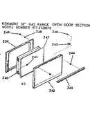 Oven door section
