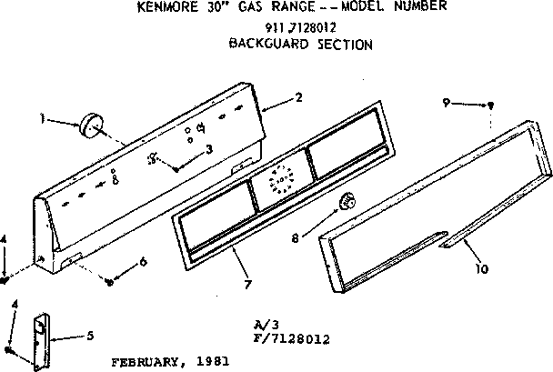 Backguard section