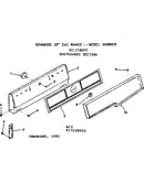 Backguard section