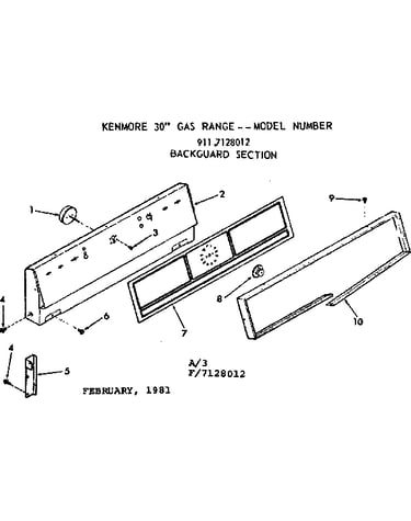 Backguard section