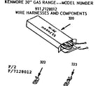 Kenmore 9117128012 wire harnesses and components diagram