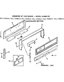 Backguard section