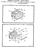 Oven door section