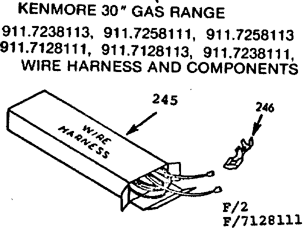 WIRE HARNESS AND COMPONENTS